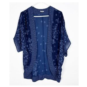 Urban Outfitters Ecote Kimono Open Front Blue Size Medium Boho